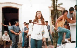 Foto: Fátima Freire como Tuca Medrado no  seriado "O Bem Amado"